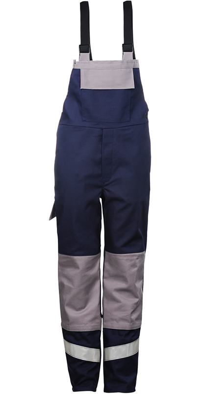 Arbeitslatzhose Arbeitskleidung blau// grau Neu