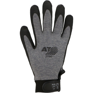 ASATEX® Feinstrick- Handschuhe mit schwarzer HPT®-Beschichtung, Baumwolle, 12 Paar