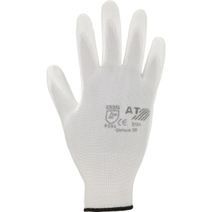 ASATEX® Feinstrick-Handschuhe mit weißer PU-Beschichtung, 12 Paar
