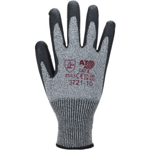 ASATEX® Schnittschutz-Handschuhe mit schwarzer PU- Beschichtung, Schnittschutzstufe 5 ASATEX® Schnittschutz-Handschuhe mit schwarzer PU- Beschichtung, Schnittschutzstufe 5