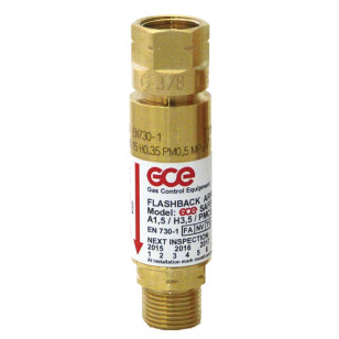 GCE Gebrauchsstellenvorlage für Druckminderer, Sauerstoff