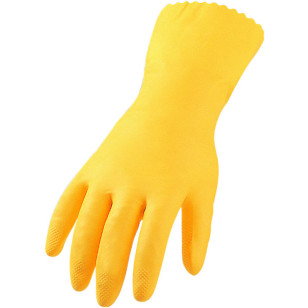 Haushalts-Handschuhe, Latex, Kat II, gelb, 12 Paar