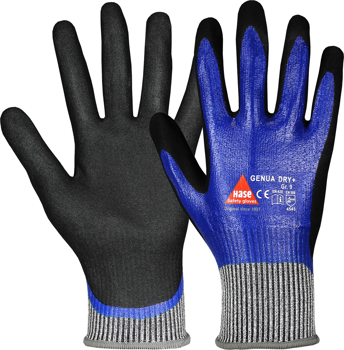 HASE Schnittfeste Montagehandschuhe Genua Dry+