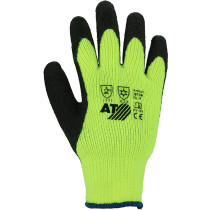 ASATEX® Kälteschutz-Handschuhe, Polyacryl mit schwarzer Latex-Beschichtung, 6 Paar