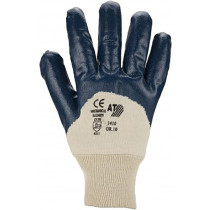 ASATEX® Nitril-Handschuhe, mit Strickbund, blau, 12 Paar