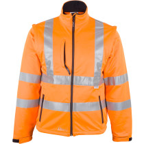 ASATEX® Prevent® Warnschutzsoftshelljacke, Klasse 3