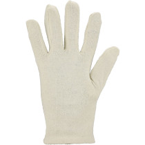 Baumwolljersey-Handschuhe, Herrengröße, 12 Paar