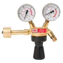 HARRIS Flaschendruckminderer Stickstoff, Modell 942, Arbeitsmanometer, 10 bar