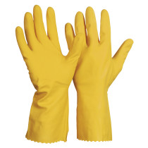 Industrie- und Haushalts-Handschuhe aus Naturlatex, gelb, VPE = 12 Paar