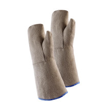 JUTEC Hitzeschutz-Handschuhe aus Glasgewebe mit Silikon, Fäuster, bis 600°C Kontakthitze