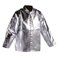 JUTEC Hitzeschutzjacke aus Aramidgewebe, aluminisiert, 500 g/m², Strahlungshitze bis 1.000°C