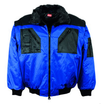 LEIPOLD LeikaTex® Pilotenjacke "Gerlostal", Futter, Kragen und Ärmel abnehmbar, königsblau/schwarz, Größe M