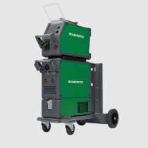 Sigma One 400 Ampere Kofferanlage wassergekühlt mit Flow Control synergic mit Brenner MV 450 TWIST 3M