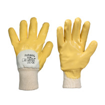 LEIPOLD Solidstar® Winterhandschuhe mit gelber Nitril-Beschichtung, VPE = 6 Paar