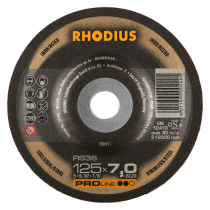 Rhodius Schruppscheibe RS38, gekröpft