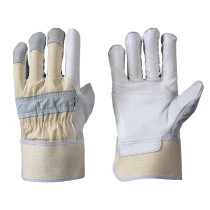 Rindnarbenleder-Handschuhe, Knöchel und Fingerkuppen aus Rindspaltleder, Größe 10, VPE = 12 Paar