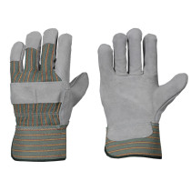 TOP-Rindspaltleder-Handschuhe, gummierte Stulpe, VPE = 12 Paar