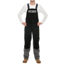 WELDAS® Arc Knight™ Schweißerlatzhose, feuerresistente Baumwolle, verstärkt mit Rindspaltleder