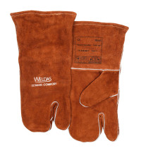 WELDAS® Schweißerhandschuhe, Rindspaltleder, 3 Finger, Größe L