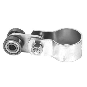 ANFINDO Laufwagen für C-Profil, mit Rohrschelle für 1" Rohr