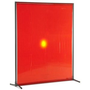 ANFINDO Schweißerschutzwand Viper 1460, Spannvorhang 0,4 mm, 1.800 x 1.460 mm, orange