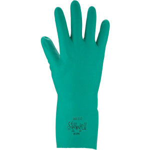 ASATEX ®- Chemikalienschutz-Handschuhe, Nitril, Kat III, grün, Größe 7 - 1