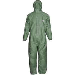 ASATEX® Coverstar® Chemikalienschutzoverall, KAT III, Typ 5 + 6, grün, Größe M
