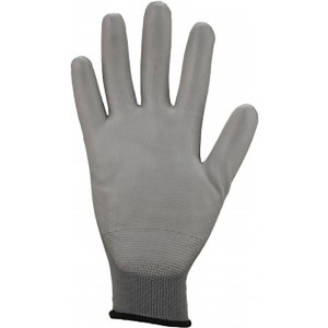 ASATEX® Feinstrick-Handschuhe mit grauer PU-Beschichtung, Größe 6 - 2