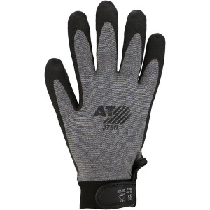 ASATEX® Feinstrick- Handschuhe mit schwarzer HPT®-Beschichtung, Baumwolle, Größe 7 - 1