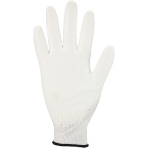 ASATEX® Feinstrick-Handschuhe mit weißer PU-Beschichtung, Größe 6 - 2