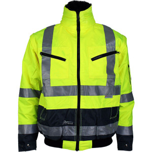 ASATEX® Prevent® Warnschutzpilotenjacke, Klasse 3, gelb/anthrazit, Größe S