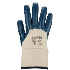ASATEX® Nitril- Handschuhe, mit Stulpe, blau, Größe 8 - 1