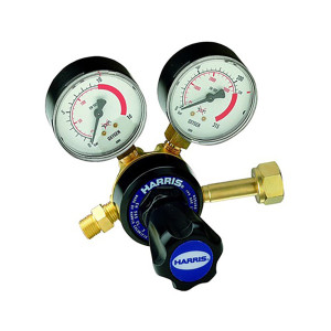 HARRIS Flaschendruckminderer Argon/CO₂, Modell 801, Arbeitsmanometer, 10 bar