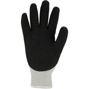 Kälteschutz-Handschuhe, Polyester/Baumwolle mit schwarzer Latex-Beschichtung, Größe 9 - 2