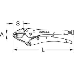 KS TOOLS Gripzange, 140 mm - 3