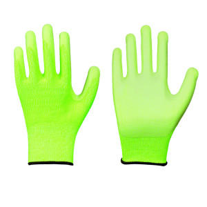LEIPOLD Solidstar® Schnittschutz-Handschuhe, Neon / Nitril-Beschichtung, Schnittfestigkeit Level 5, Größe 7, VPE = 6 Paar