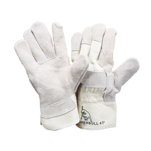 LEIPOLD Superbull 4® TOP- Rindkernspaltleder-Handschuhe, Größe 9, VPE = 12 Paar