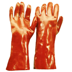 PVC-Chemikalien-Schutzhandschuhe, rotbraun, Größe 9, VPE = 12 Paar