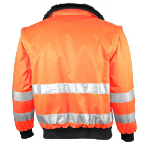 QUALITEX Warnschutzpilotenjacke Signal, warnorange, Größe S - 2