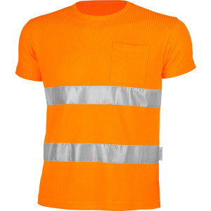 QUALITEX Warnschutz T-Shirt Signal, warnorange, Größe S - 1