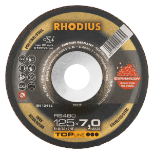 Rhodius Schruppscheibe RS580 EXTENDED, 115 x 7,0 x 22,23, gekröpft, 25 Stück