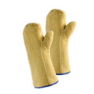 JUTEC Hitzeschutz-Handschuhe aus Aramidschlingengewebe, Fauster, 30 cm, bis 500°C Kontakthitze