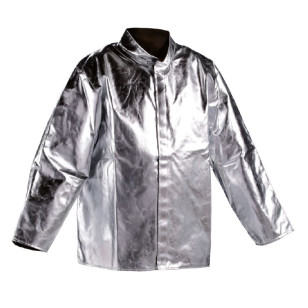 JUTEC Hitzeschutzjacke aus Aramidgewebe, aluminisiert, 260 g/m², Strahlungshitze bis 1.000°C