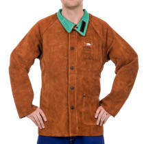 WELDAS® Lava Brown™ Schweißerjacke, Rindspaltleder