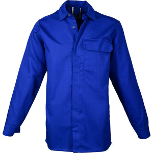 ASATEX® Flammenschutzhemd, Baumwolle 230 g/m², kornblau, Größe 37
