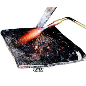 JUTEC Feuchtmatte als Schweißunterlage, mit Isolation, 300 x 300 x 30 mm, Hitzeschutz bis 3.000°C