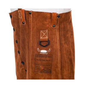 WELDAS® Lava Brown™ Schweißerbundhose, Rindspaltleder, braun, Größe M - 4