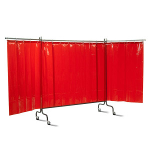 ANFINDO Schweißerschutzwand Cobra 4000, 3 Vorhänge 0,4 mm, 2.070 x 4.000 mm ANFINDO Schweißerschutzwand Cobra 4000, 3 Vorhänge 0,4 mm, 2.070 x 4.000 mm