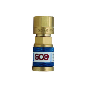 GCE Einhand-Schnellkupplung, SD, Sauerstoff, 1/4 " GCE Einhand-Schnellkupplung, SD, Sauerstoff, 1/4 "
