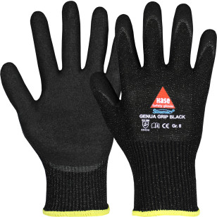 HASE Schnittfeste Montagehandschuhe Genua Grip Black